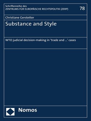 cover image of Substance and Style